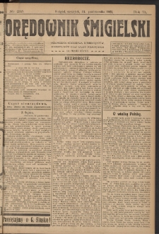 Orędownik Śmigielski 1921.10.13 R.31 Nr 235