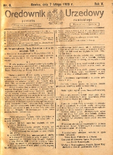 Orędownik Urzędowy Powiatu Rawickiego 1929.02.07 R.5 Nr 6
