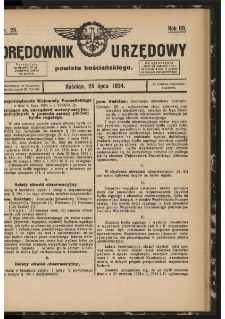 Orędownik Urzędowy Powiatu Kościańskiego 1924.07.25 R.60 Nr 25