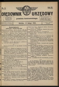 Orędownik Urzędowy Powiatu Kościańskiego 1925.02.07 R.61 Nr 4