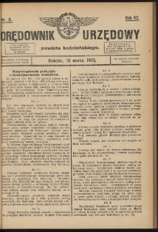Orędownik Urzędowy Powiatu Kościańskiego 1925.03.19 R.62 Nr 8