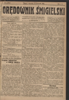 Orędownik Śmigielski 1921.11.03 R.31 Nr 252