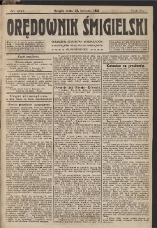 Orędownik Śmigielski 1921.11.23 R.31 Nr 269