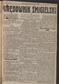 Orędownik Śmigielski 1921.11.25 R.31 Nr 271