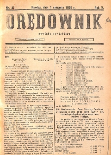 Orędownik Powiatu Rawickiego 1929.08.01 R.5 Nr 31