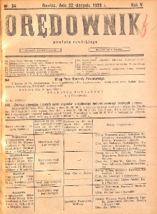 Orędownik Powiatu Rawickiego 1929.08.22 R.5 Nr 34