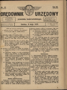 Orędownik Urzędowy Powiatu Kościańskiego 1926.05.08 R.63 Nr 16