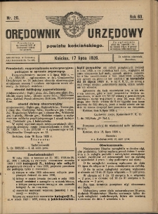 Orędownik Urzędowy Powiatu Kościańskiego 1926.07.17 R.63 Nr 26