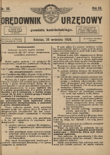 Orędownik Urzędowy Powiatu Kościańskiego 1926.09.25 R.63 Nr 36