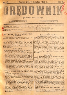 Orędownik Powiatu Rawickiego 1930.04.17 R.6 Nr 16