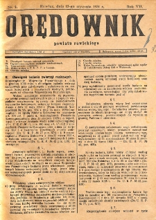 Orędownik Powiatu Rawickiego 1931.01.15 R.7 Nr 2