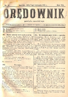 Orędownik Powiatu Rawickiego 1931.04.09 R.7 Nr 13
