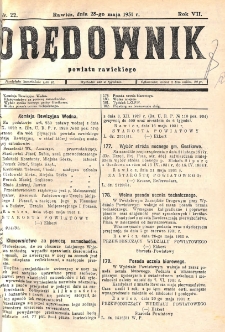 Orędownik Powiatu Rawickiego 1931.05.28 R.7 Nr 22