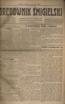 Orędownik Śmigielski 1922.01.15 R.32 Nr 12