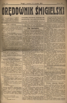 Orędownik Śmigielski 1922.01.19 R.32 Nr 15