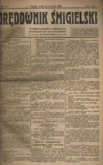 Orędownik Śmigielski 1922.01.25 R.32 Nr 20