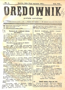 Orędownik Powiatu Rawickiego 1932.01.22 R.8 Nr 3
