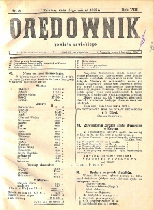Orędownik Powiatu Rawickiego 1932.03.17 R.8 nr 8