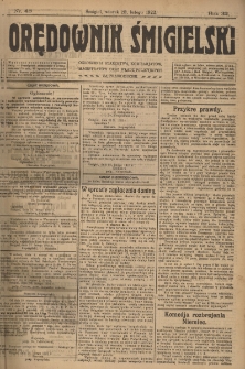 Orędownik Śmigielski 1922.02.28 R.32 Nr 48