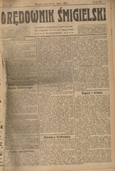Orędownik Śmigielski 1922.03.02 R.32 Nr 50