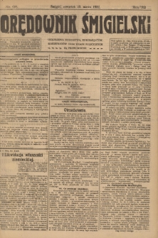 Orędownik Śmigielski 1922.03.23 R.32 Nr 68
