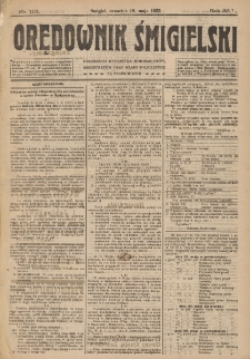 Orędownik Śmigielski 1922.05.18 R.32 Nr 113