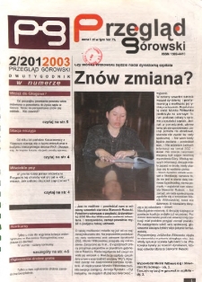 Przegląd G&oacute;rowski 2003 R.13 Nr 2(202)