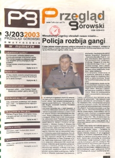 Przegląd G&oacute;rowski 2003 R.13 Nr 3(203)