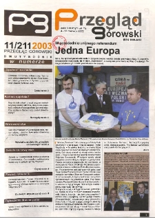 Przegląd G&oacute;rowski 2003.06.04 R.13 Nr 11(211)