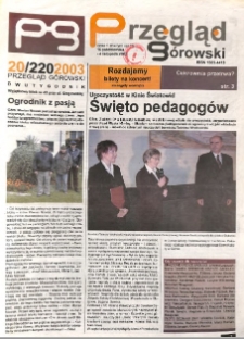 Przegląd G&oacute;rowski 2003.10.16 R.13 Nr 20(220)