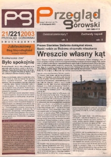 Przegląd G&oacute;rowski 2003.11.05 R.13 Nr 21(221)