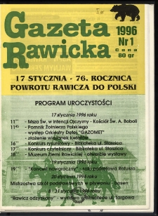 Gazeta Rawicka 1996.01 Nr 1 (25)