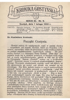 Kronika Gostyńska : jednodni&oacute;wka regionalna. 1932.02.01 T.3 z.9
