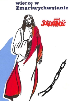 Kartka Wierzę w Zmartwychwstanie Solidarność