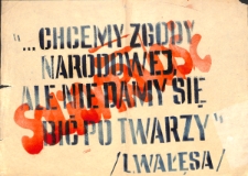 Plakat - Nie chcemy państwa milicyjnego!