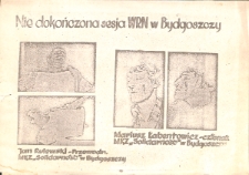 Plakat - Meldujemy zakończenie rozm&oacute;w w Bydgoszczy 19 III 1981 r.