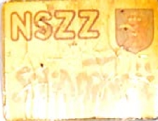 Znaczek - NSZZ &bdquo;Solidarność" z godłem