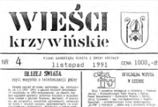 Wieści Krzywińskie 1991.11 Nr 4