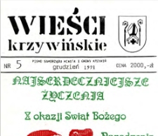 Wieści Krzywińskie 1991.12 Nr 5