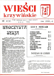 Wieści Krzywińskie 1992.05 Nr 4(9)