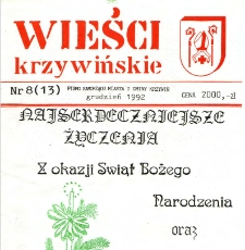 Wieści Krzywińskie 1992.12 Nr 8(13)