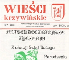 Wieści Krzywińskie 1993.10-12 Nr 5(18)