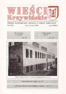 Wieści Krzywińskie 1994.05-06 Nr 3(21)