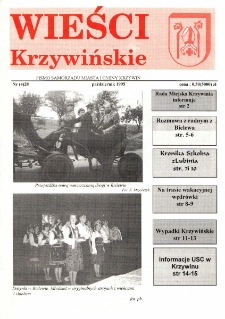 Wieści Krzywińskie 1995.10 Nr 4(28)