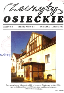 Zeszyty Osieckie 2003 Nr 11
