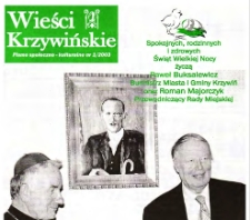 Wieści Krzywińskie 2003 Nr 1