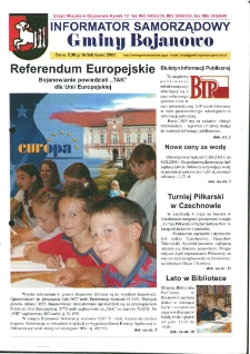 Informator Samorządowy Gminy Bojanowo 2003.07 Nr 3 (4)