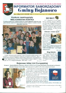 Informator Samorządowy Gminy Bojanowo 2003.10 Nr 4 (5)