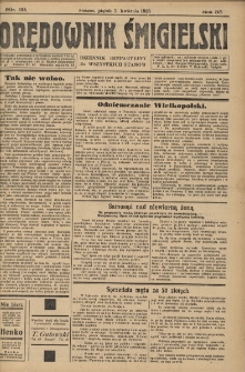 Orędownik Śmigielski 1925.04.03 R.35 Nr 39
