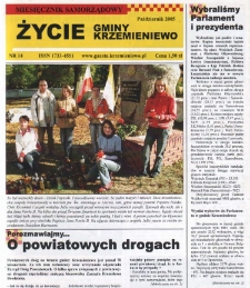 Życie Gminy Krzemieniewo 2005.10 Nr 14